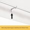 Kenney Mfg Kenney Adler 5/8" Indoor/Outdoor Rust-Resistant Wrap Around Curtain Rod, 48-84", Brushed Nickel KN90021 - alternate 9
